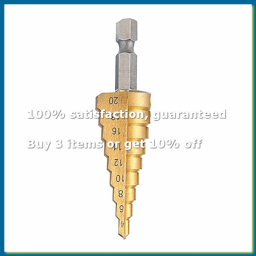 Drill Bits - 4-20mm HSS Düz Oluklu Kademeli Matkap
