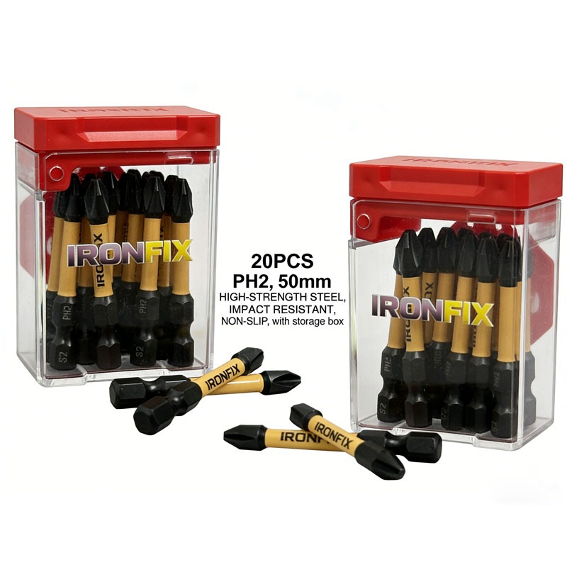 Drill Bits - Dayanıklı, 20 adetlik PH2 uçlu tornavida