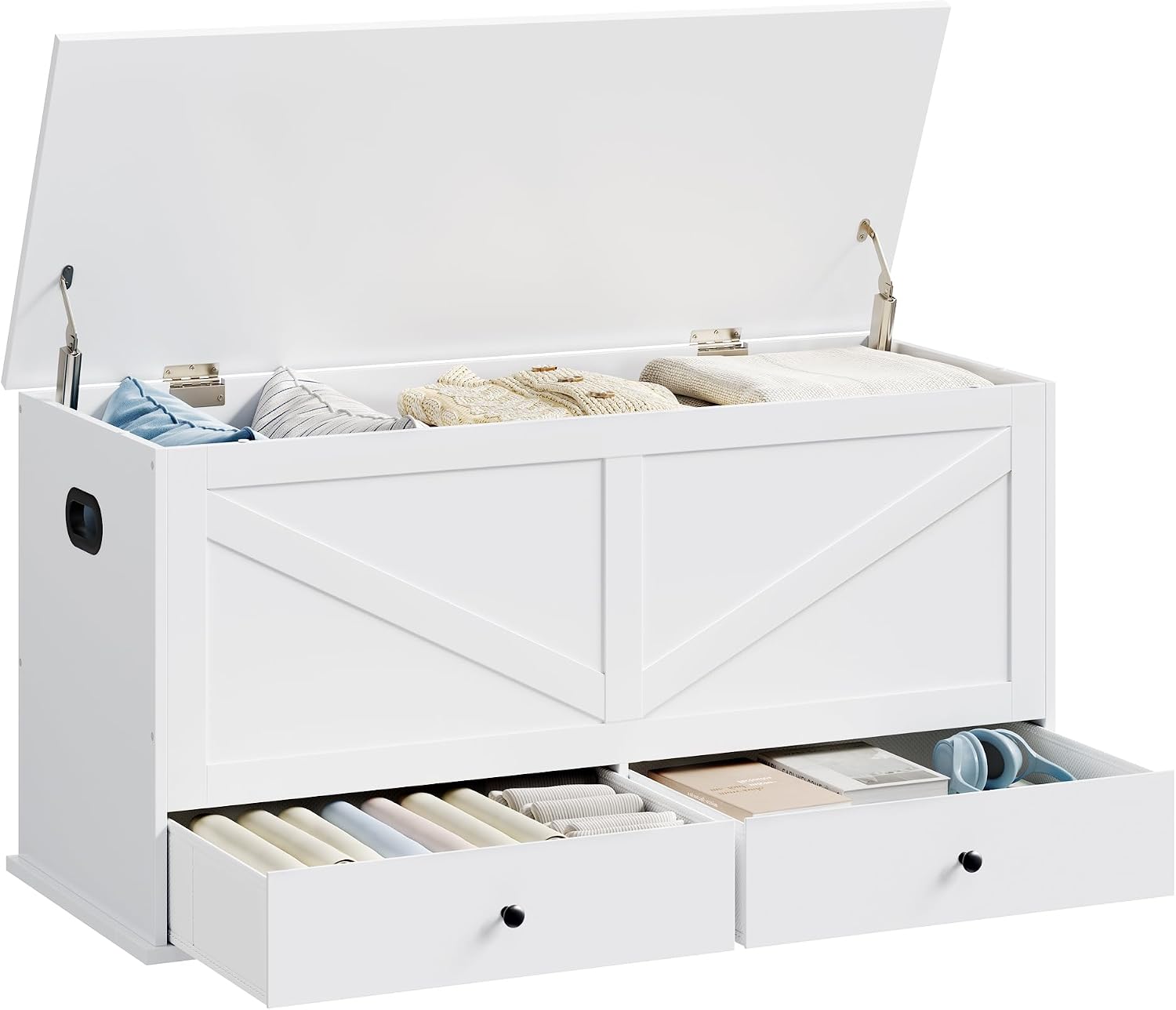 Cabinet Hinges - Çekmeceli Çiftlik Evi Tarzı Saklama Sandığı,