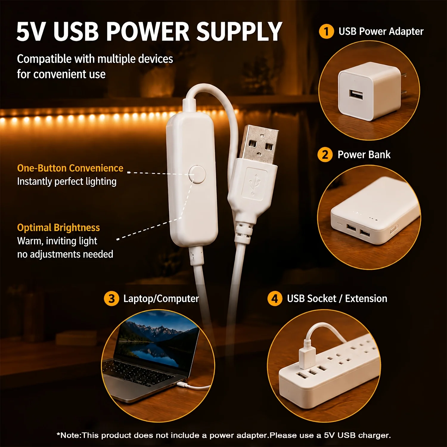 LED Şerit Işıklar, USB ile Kon - Led Strip Lights incelemesi ve fiyatı
