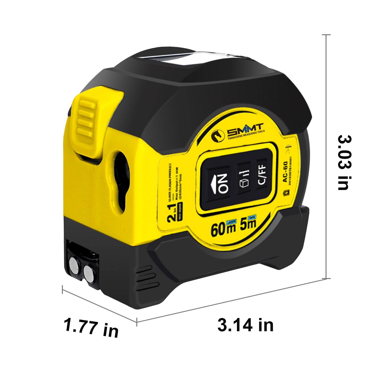 2'si 1 Arada Lazer Mezura 5m 6 - Tape Measure incelemesi ve fiyatı