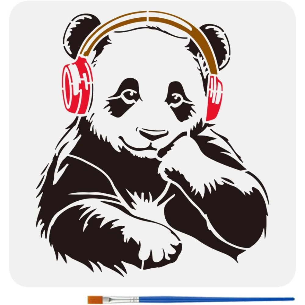 Boya Fırçası ile Panda Şablonu - Paint Brush incelemesi ve fiyatı