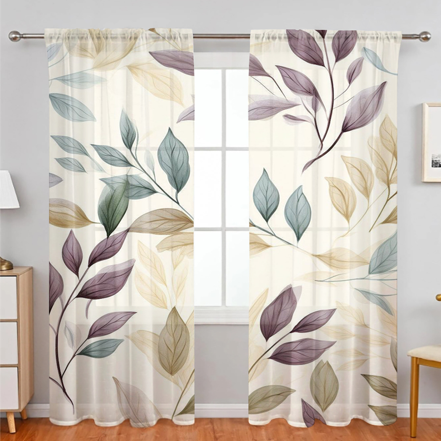2 adet Şeffaf Perde, Mor, Mavi - Curtain Rods incelemesi ve fiyatı