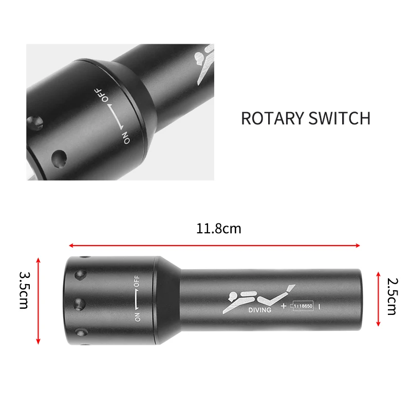 Yeni T6 LED Dalış Meşalesi Uzu - Light Switch incelemesi ve fiyatı